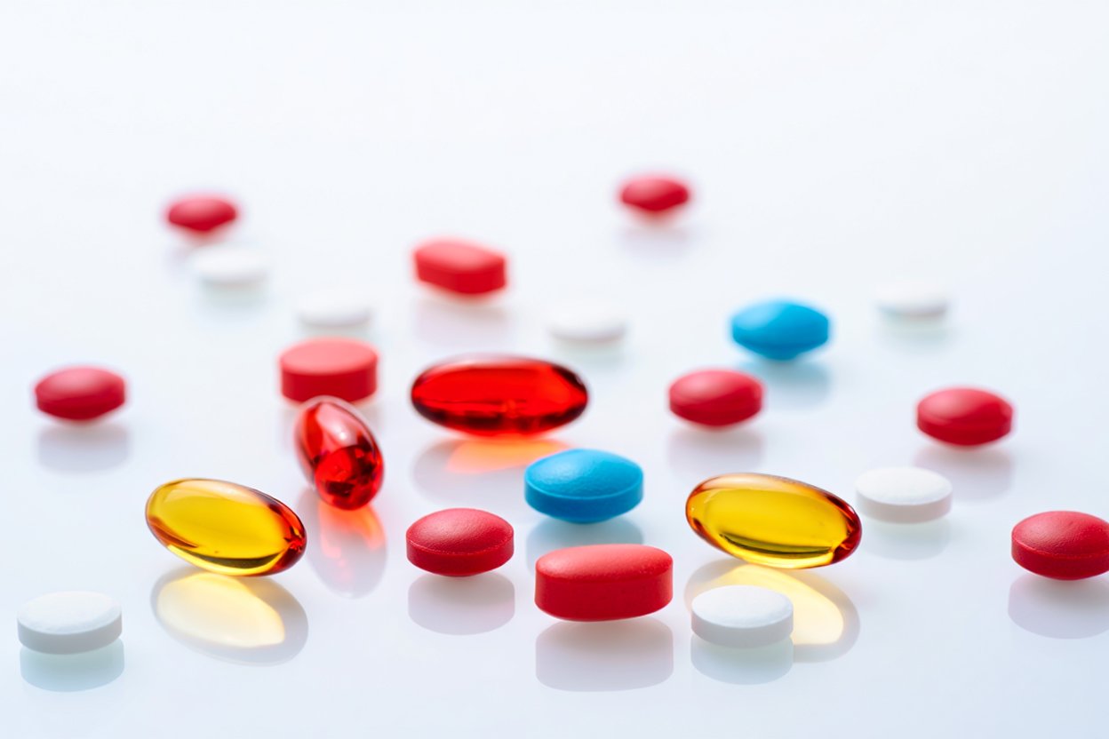 Разноцветные таблетки